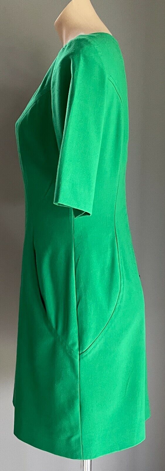 TAHARI ARTHUR S. LEVINE ASL Sheath Dress Green Short Sleeve Size US 6P AU 10P