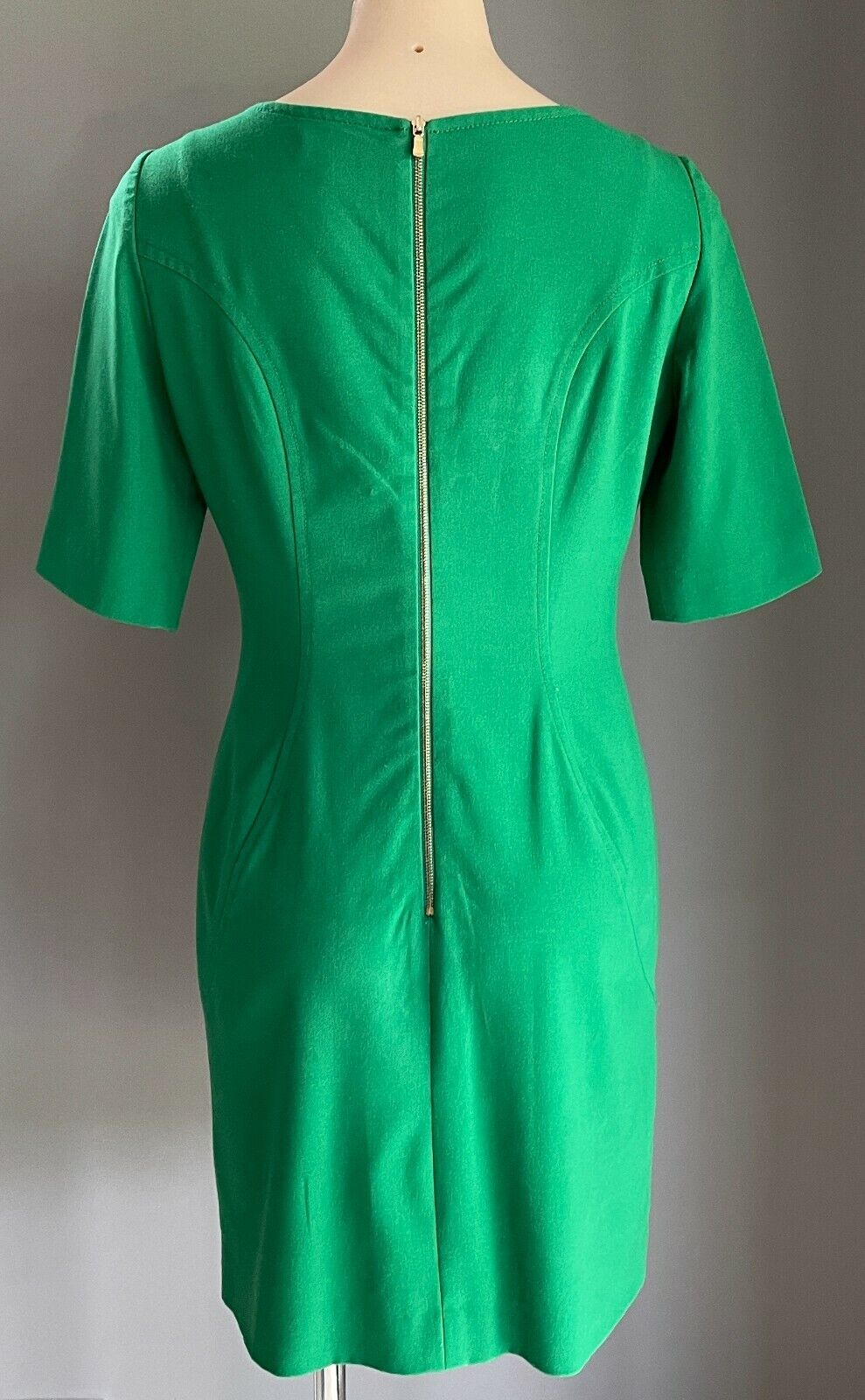 TAHARI ARTHUR S. LEVINE ASL Sheath Dress Green Short Sleeve Size US 6P AU 10P