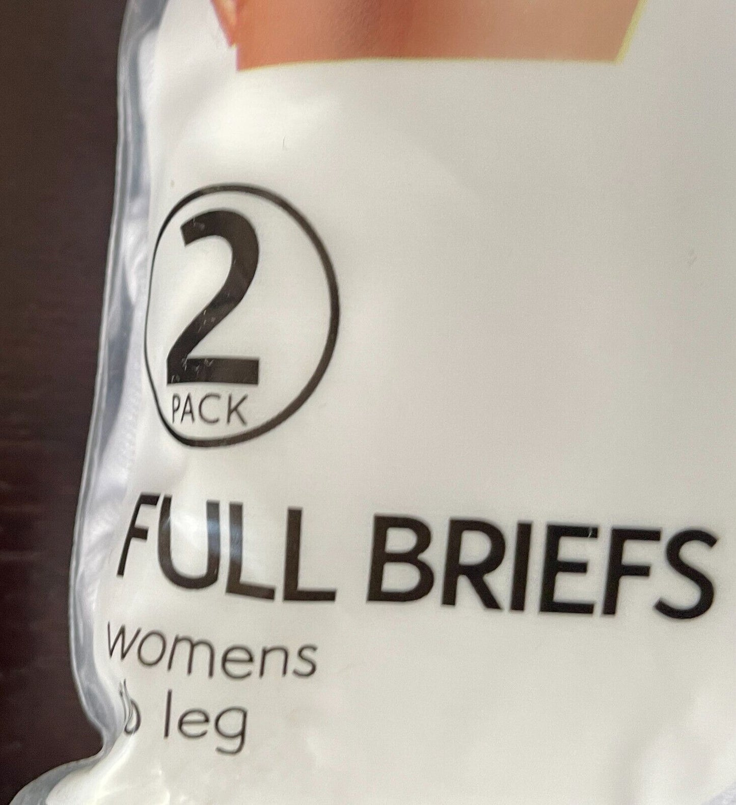 BEST & LESS FAVOURITES White Rib Leg  Women's Full Briefs Pack of 2 Size 22 NWT!