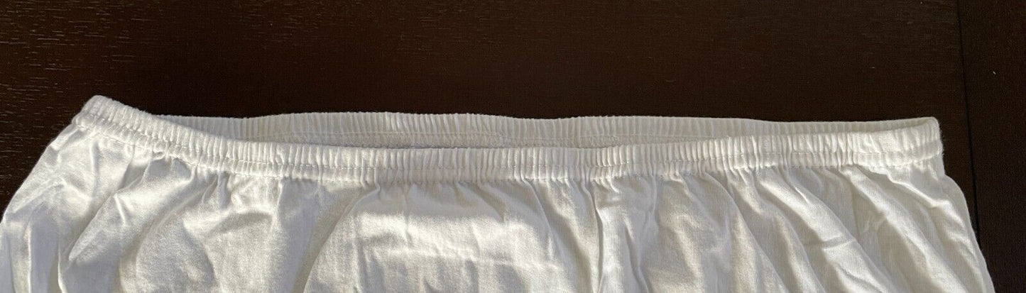 BEST & LESS FAVOURITES White Rib Leg  Women's Full Briefs Pack of 2 Size 22 NWT!