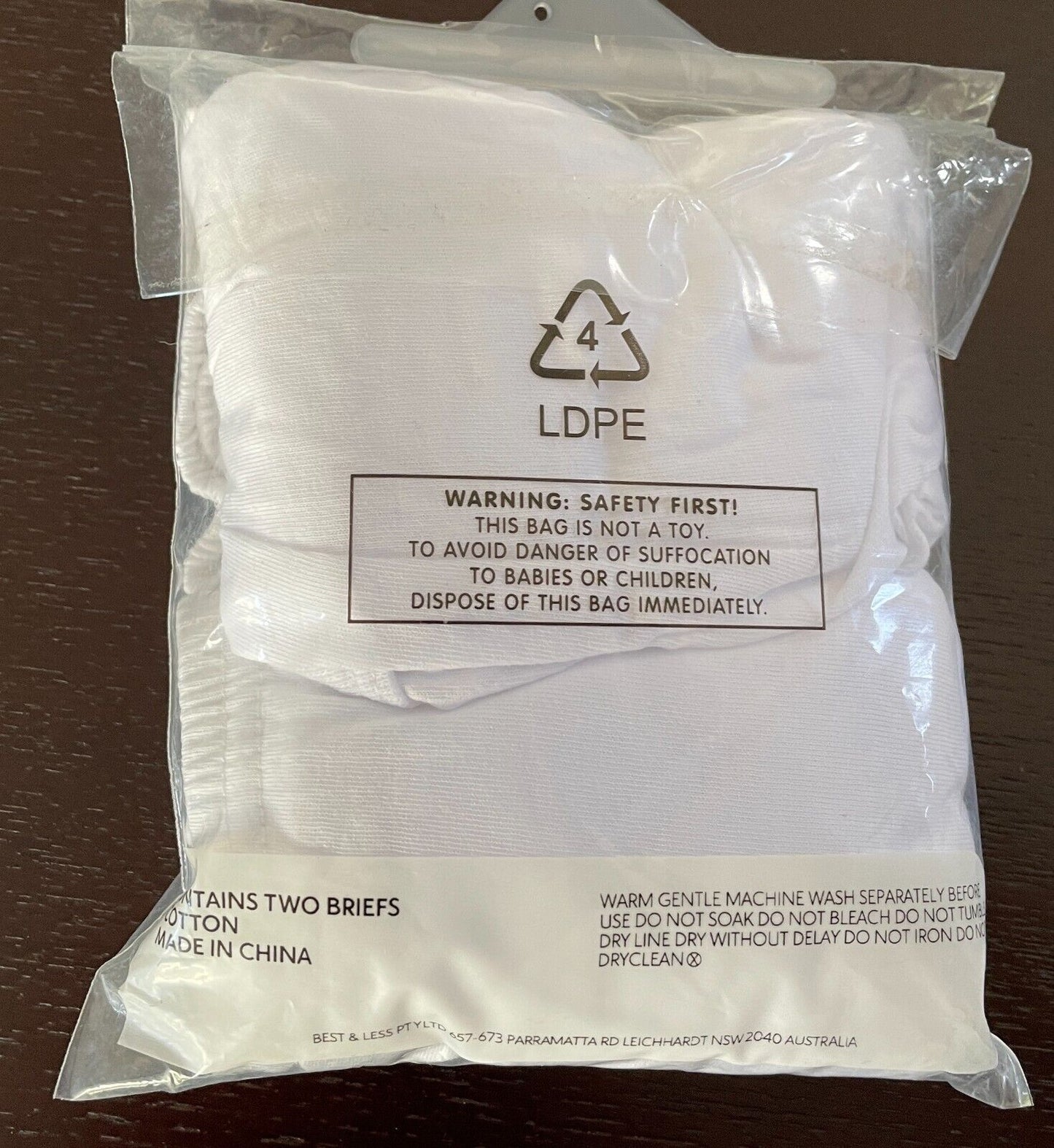 BEST & LESS FAVOURITES White Rib Leg  Women's Full Briefs Pack of 2 Size 22 NWT!