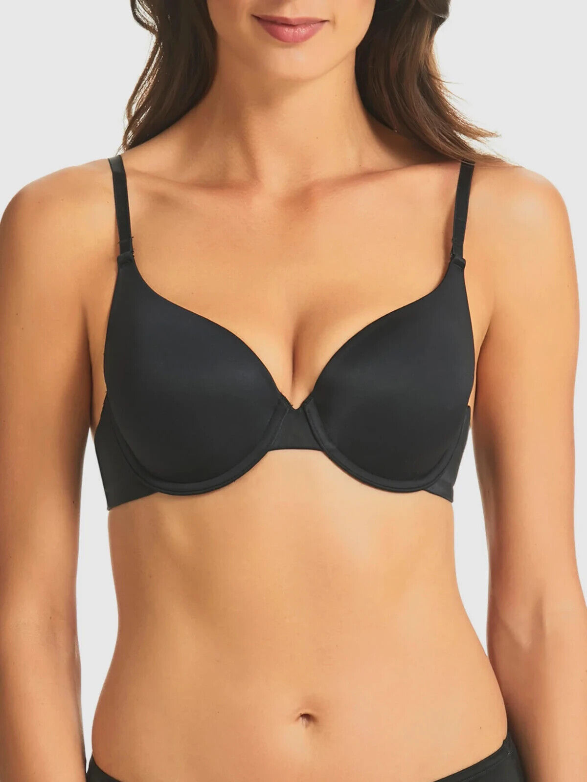 FINE LINES Bra 16B Black Refined 5 Way Convertible Bra Underwire Smooth - RL026A