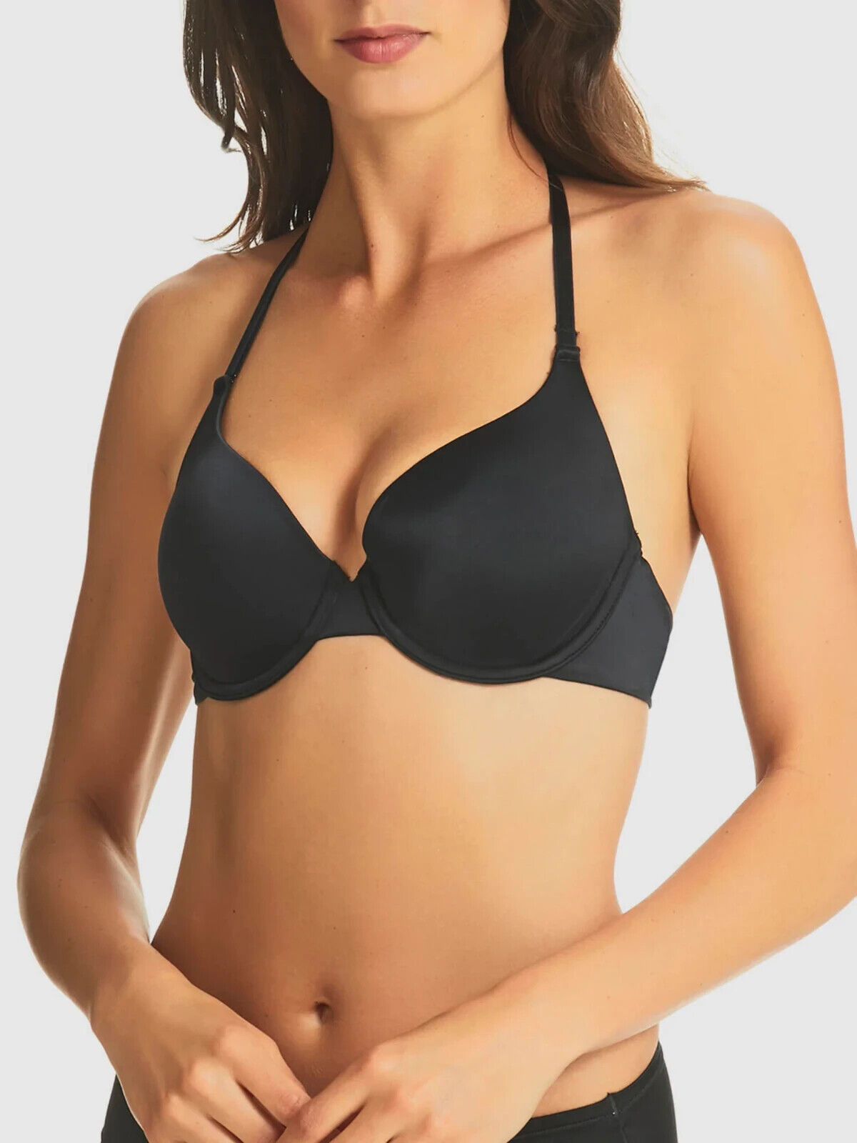 FINE LINES Bra 16B Black Refined 5 Way Convertible Bra Underwire Smooth - RL026A