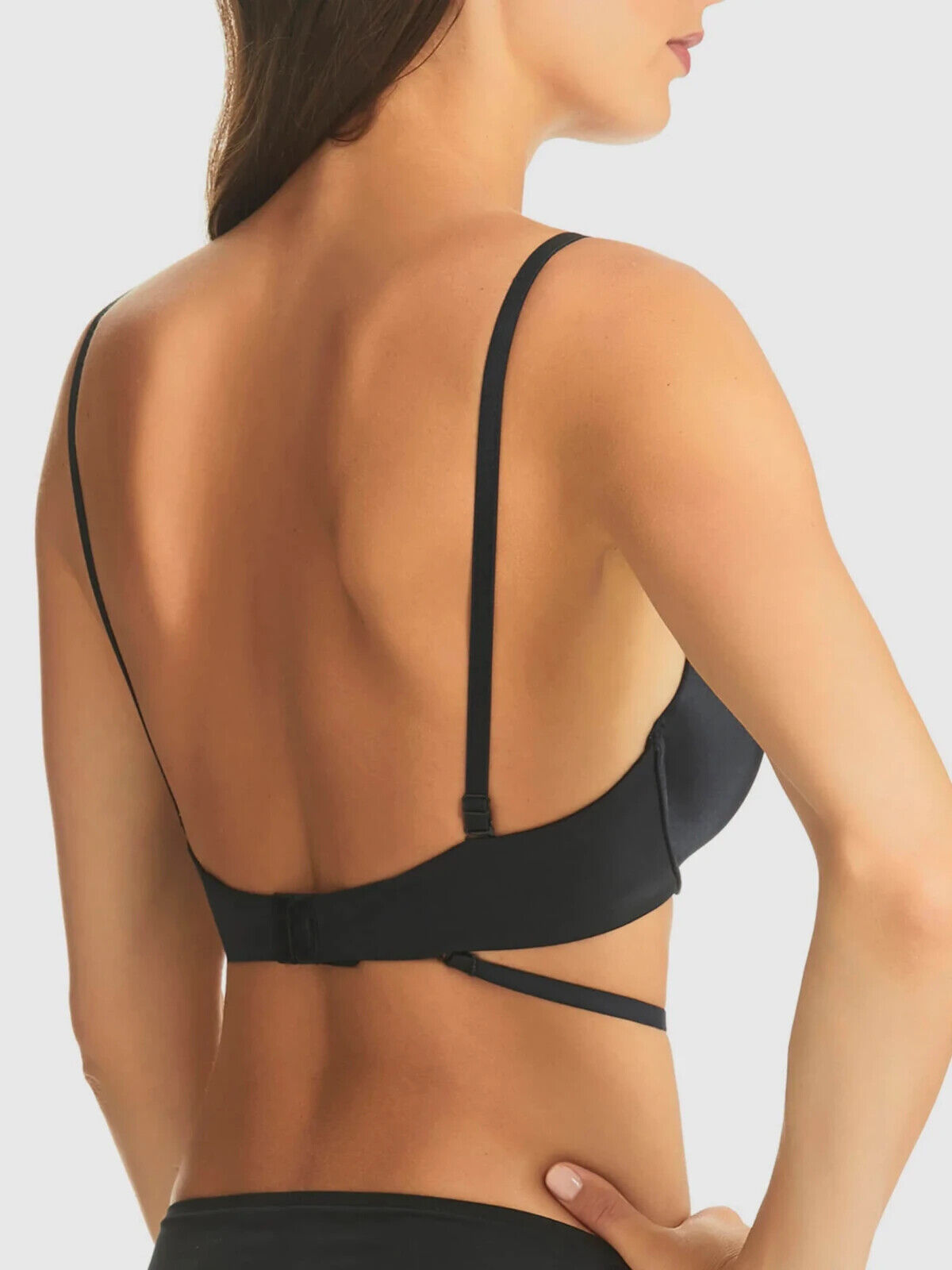 FINE LINES Bra 16B Black Refined 5 Way Convertible Bra Underwire Smooth - RL026A