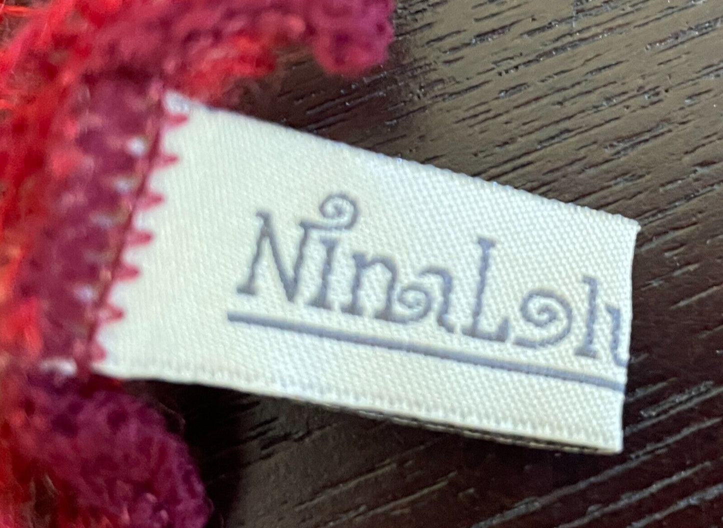 Knit Scarf NINA LOH Burgundy Pink Coral Red Brown Beige Open Weave Knit 249cm