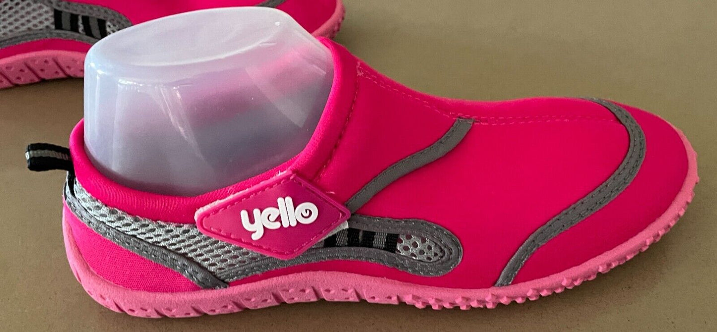 YELLO Ladies Pink &  Grey Aqua Socks Beach Shoes Size UK 5 AU  7 EU 38 NEW