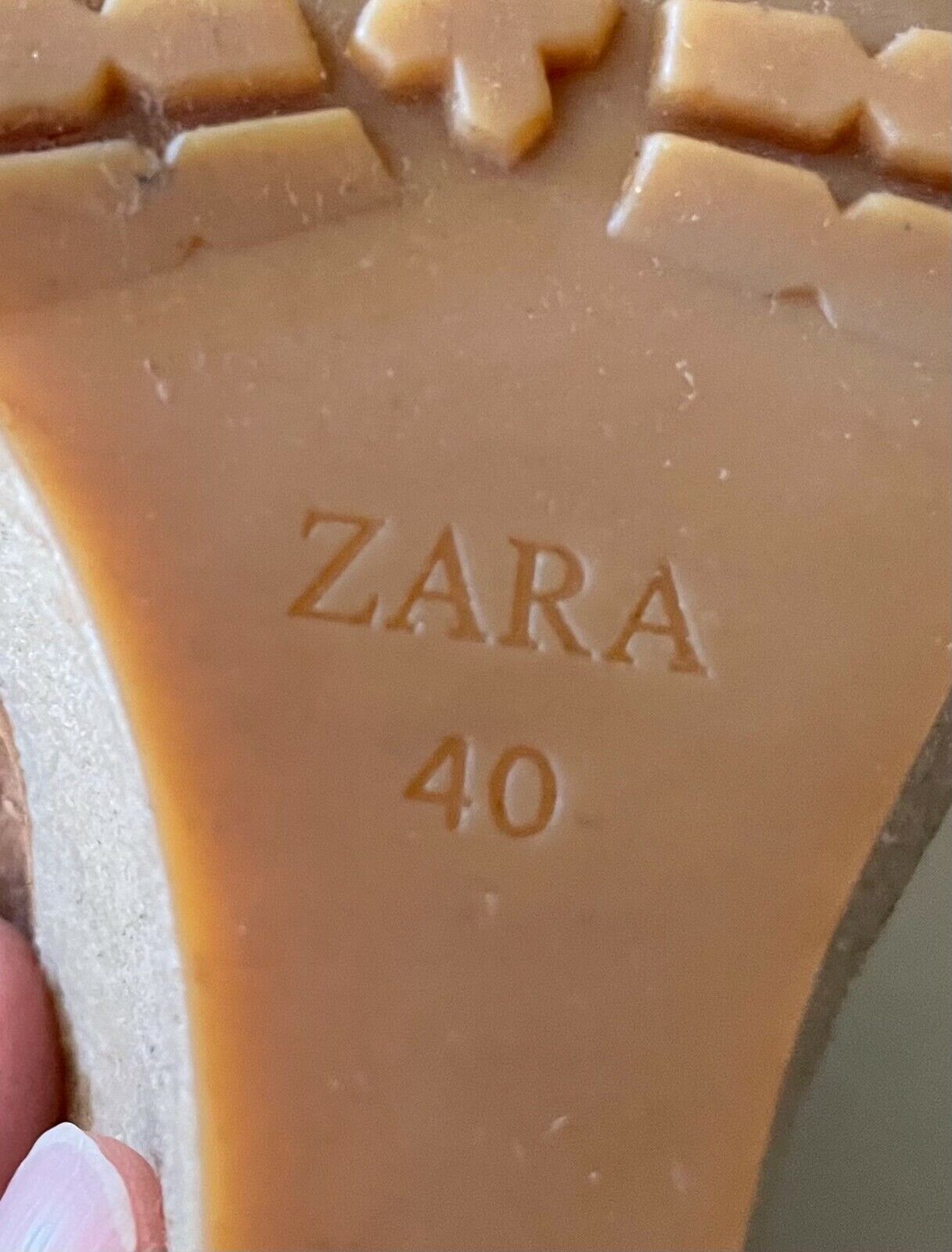 ZARA WOMAN Shoes Lace Up Wedges Tan Suede Oxford Style Size 40
