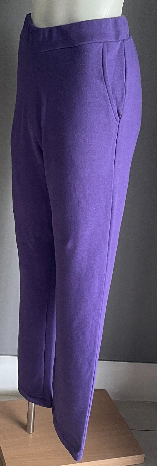 DAMART Purple Tracksuit Embroidered Long Sleeve Top & Pants Ladies Sz 8 Comfort