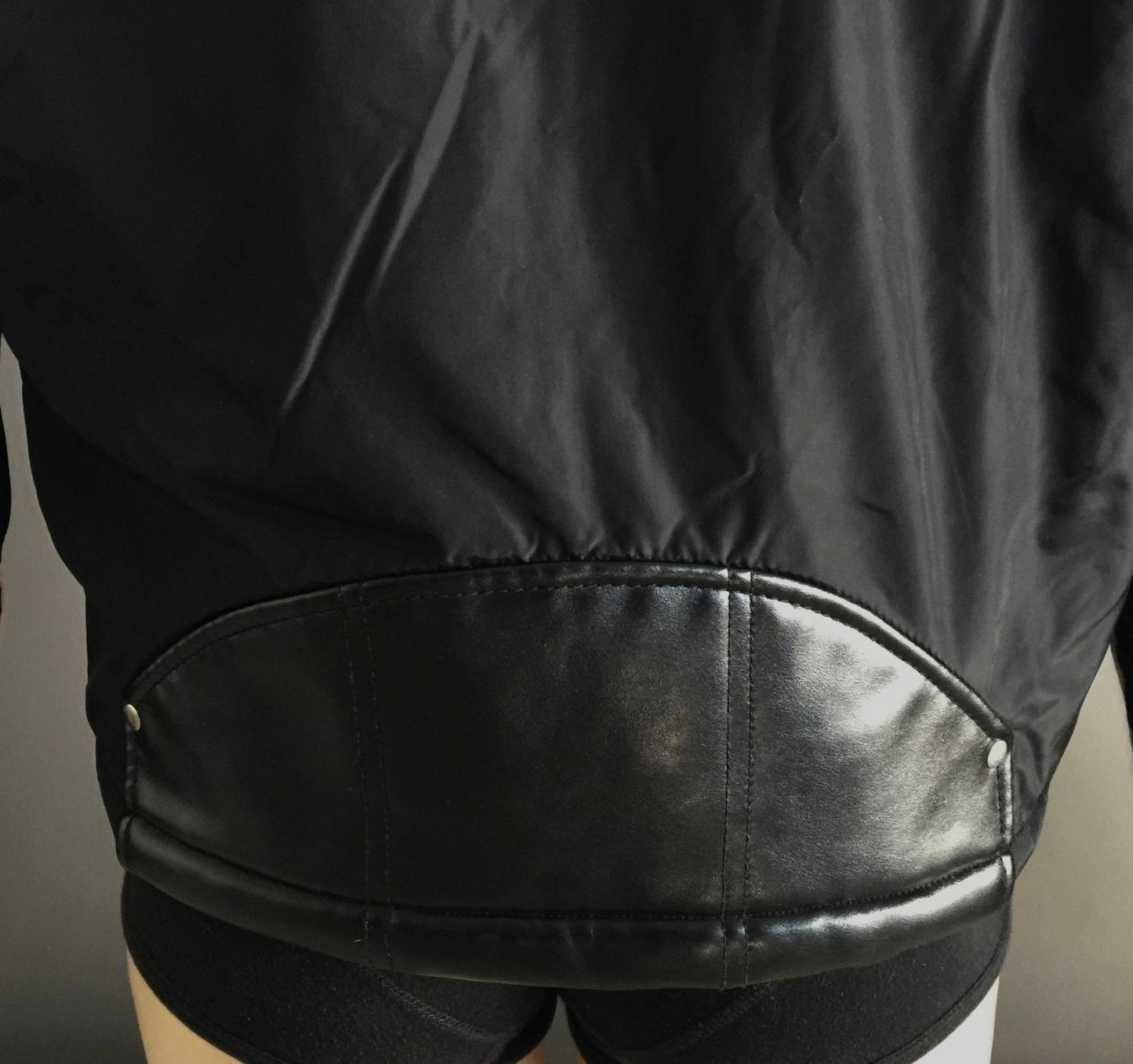 Mens INDUSTRIE Quilted  Bomber Jacket Black & Cream Trim  Size M