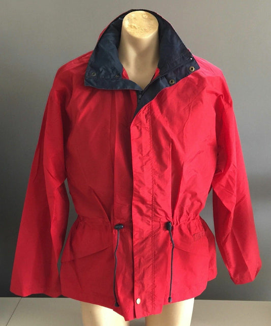 Mens PERFECT SPORTZ Quilted Vest Zip Front Jacket Red & Navy Nylon Size XL XXL