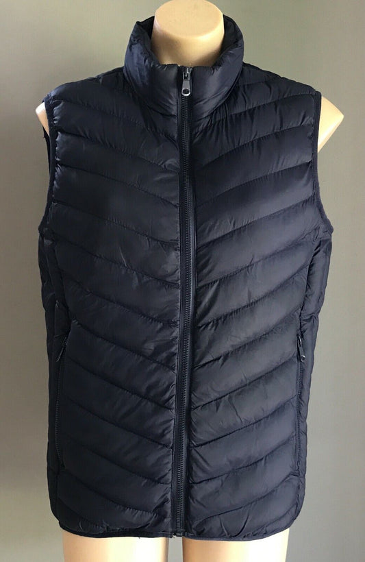 LATEST VOGUE WEATHER GEAR "Oscillator" Puffer Jacket Navy Sleeveless Size XL