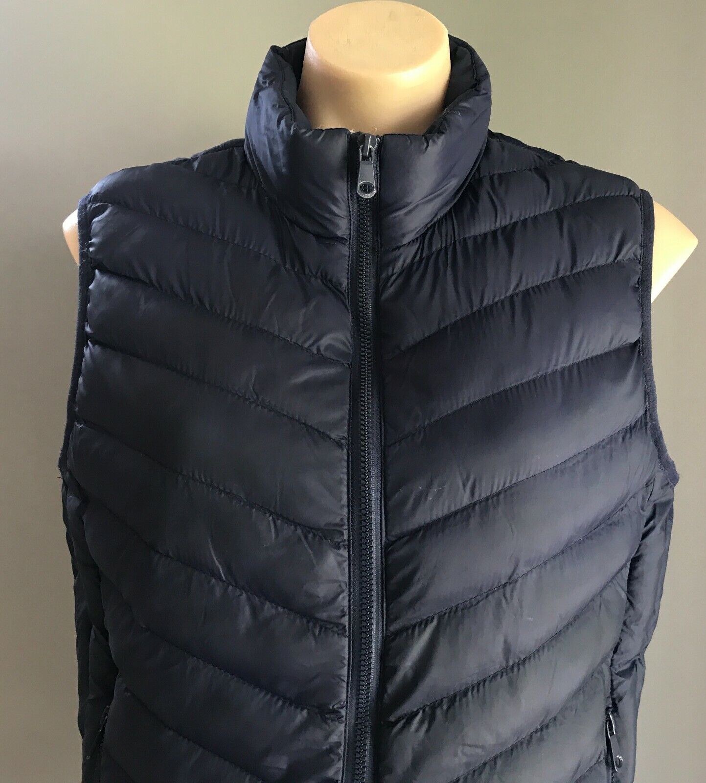 LATEST VOGUE WEATHER GEAR "Oscillator" Puffer Jacket Navy Sleeveless Size XL