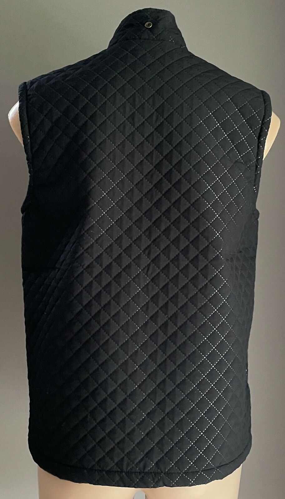BLACK APPLE Vest Sleeveless Jacket Quilted Fleece Lined Gilet Vest  Sz S 10 12