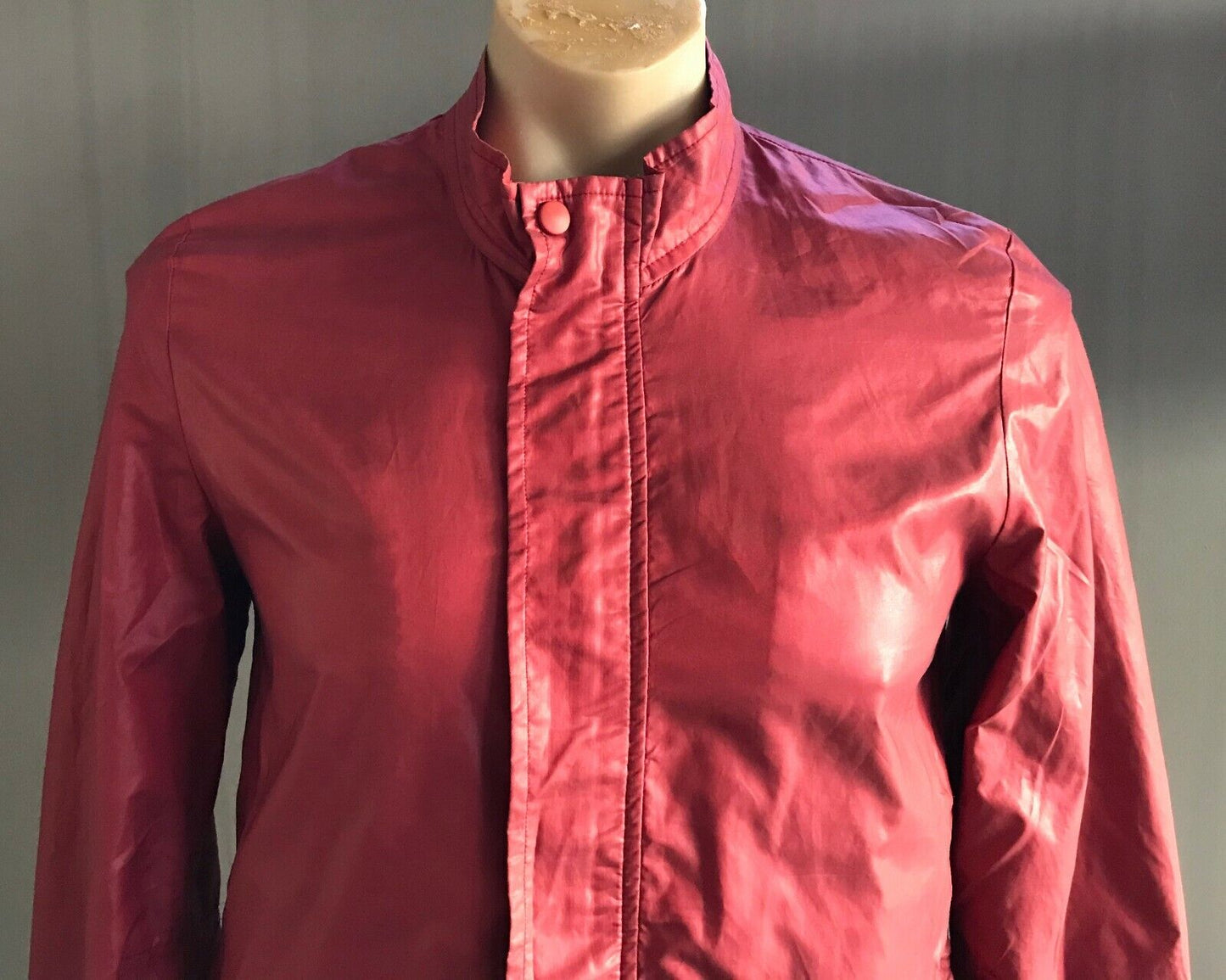 Mens JACK LONDON Jacket Cerise Casual Style Long Sleeve WindBreaker Warm Size S