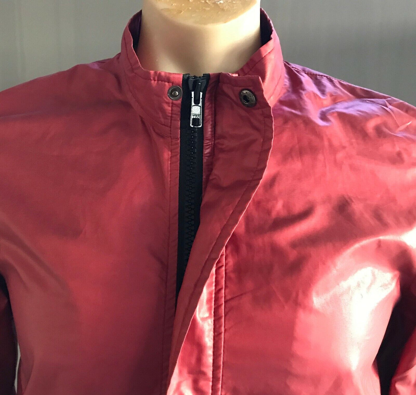 Mens JACK LONDON Jacket Cerise Casual Style Long Sleeve WindBreaker Warm Size S
