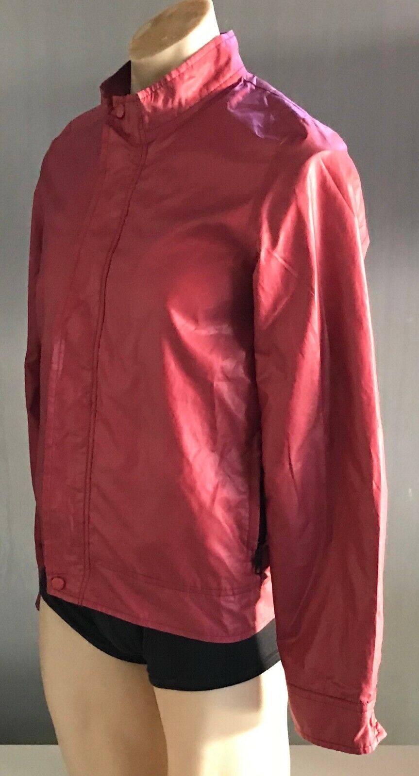 Mens JACK LONDON Jacket Cerise Casual Style Long Sleeve WindBreaker Warm Size S