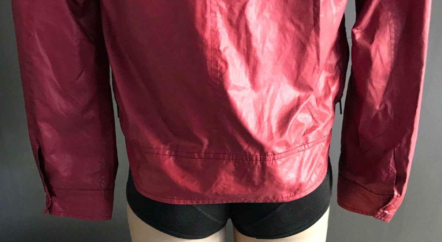 Mens JACK LONDON Jacket Cerise Casual Style Long Sleeve WindBreaker Warm Size S