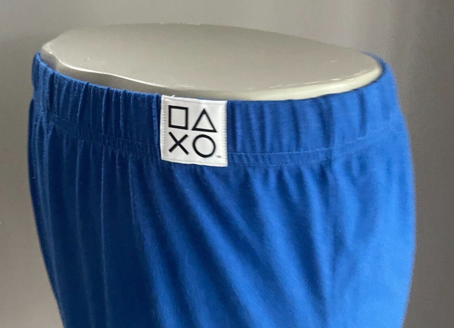 Mens PlayStation Sleep Pants Blue Long PJs Bottoms ONLY Size 2XL Elastic Waist