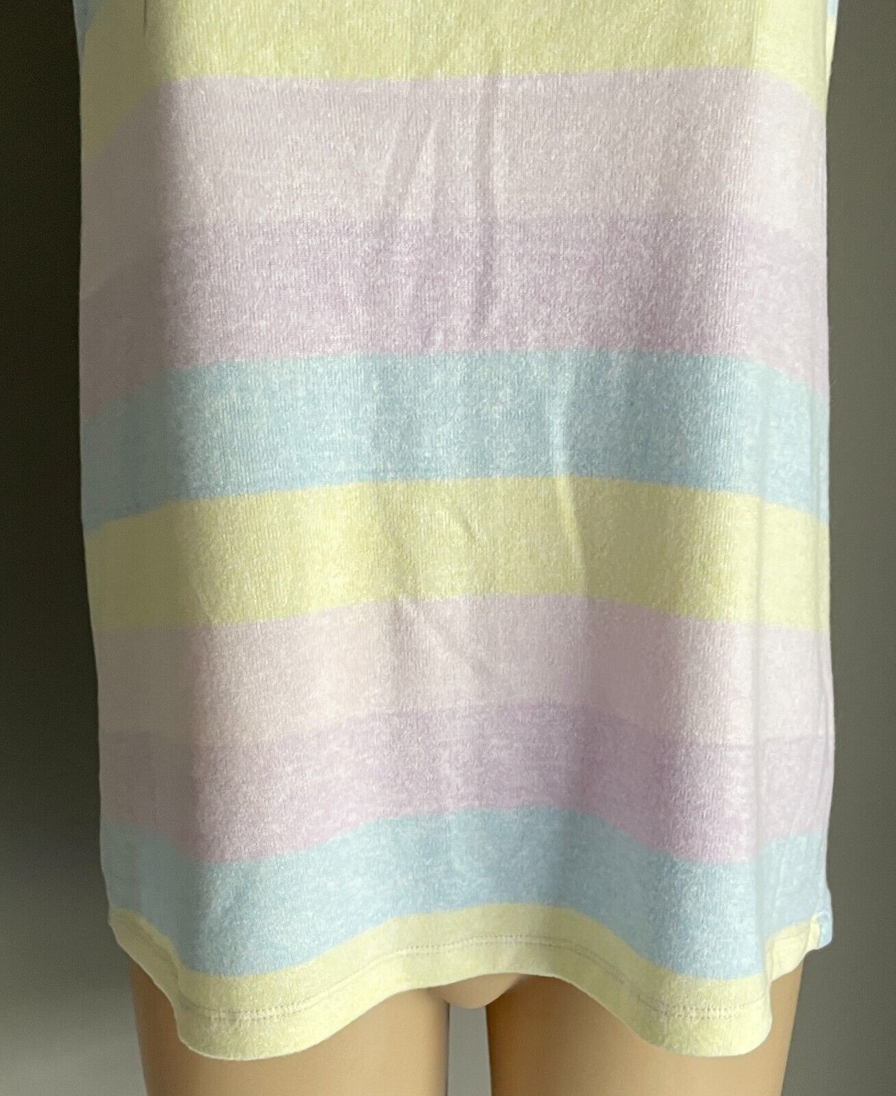 PETER ALEXANDER Pastel Stripe Print Sleeveless Sleep Top Stretch Ladies Sz XL 12