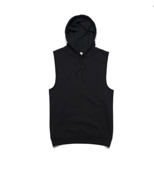 AS COLOUR Stencil Sleeveless Hoodie Black Top Vest Mens Sz M Sport Casual