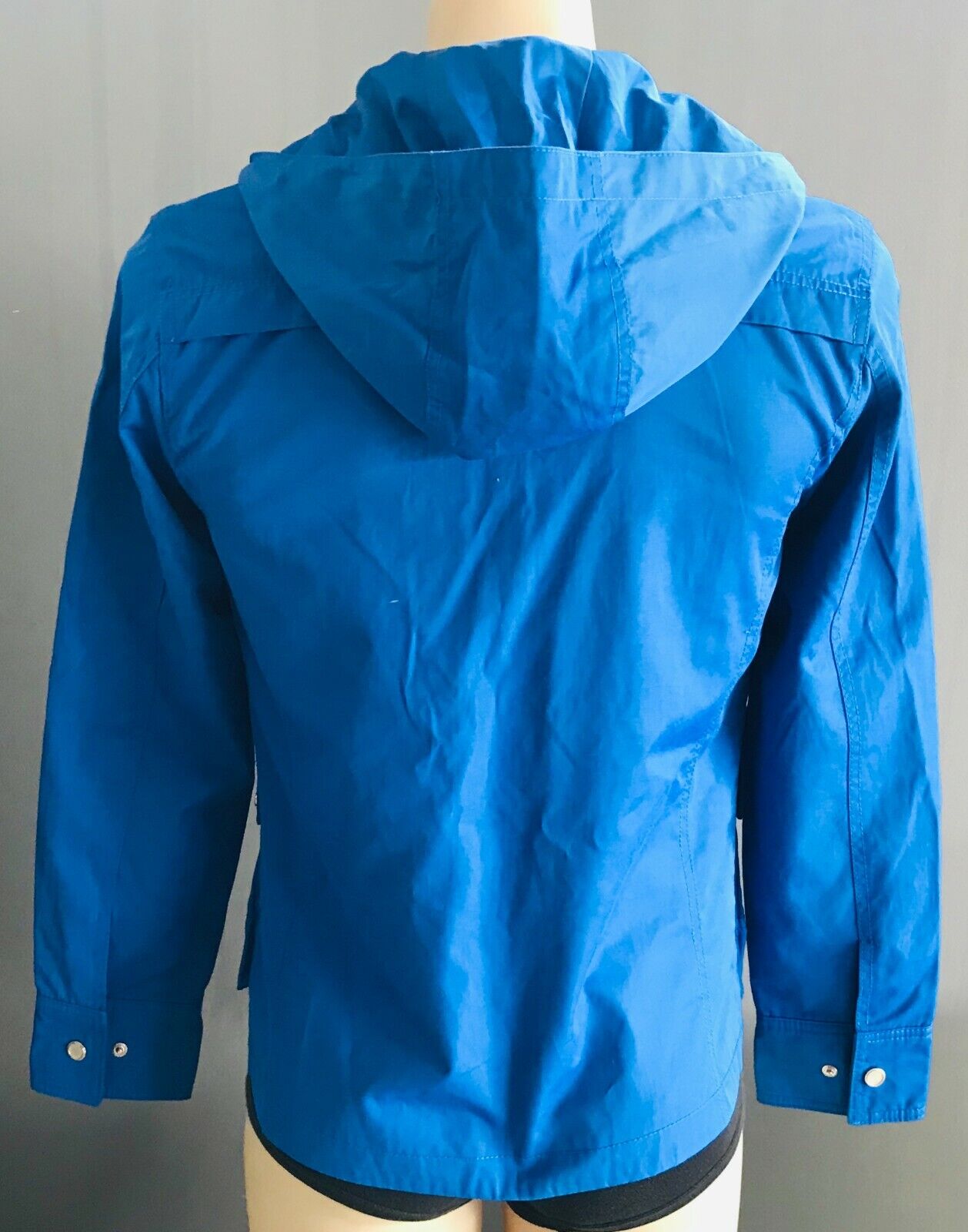 ZARA MAN Hooded Jacket  Hoodie Cobalt Blue Parka Mens Size S