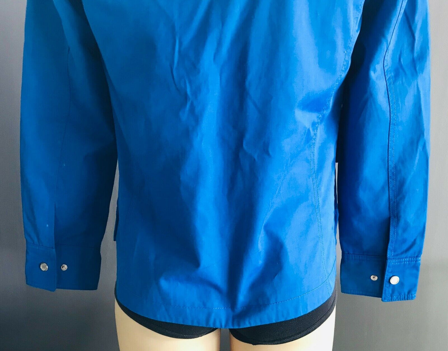 ZARA MAN Hooded Jacket  Hoodie Cobalt Blue Parka Mens Size S