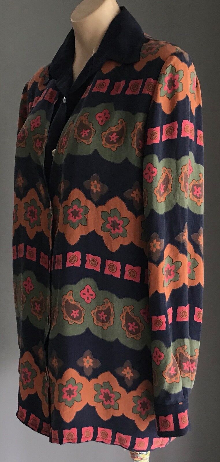 ZITTO Blouse & Jacket Combo MultiColoured Floral Long Sleeve Ladies Size 10