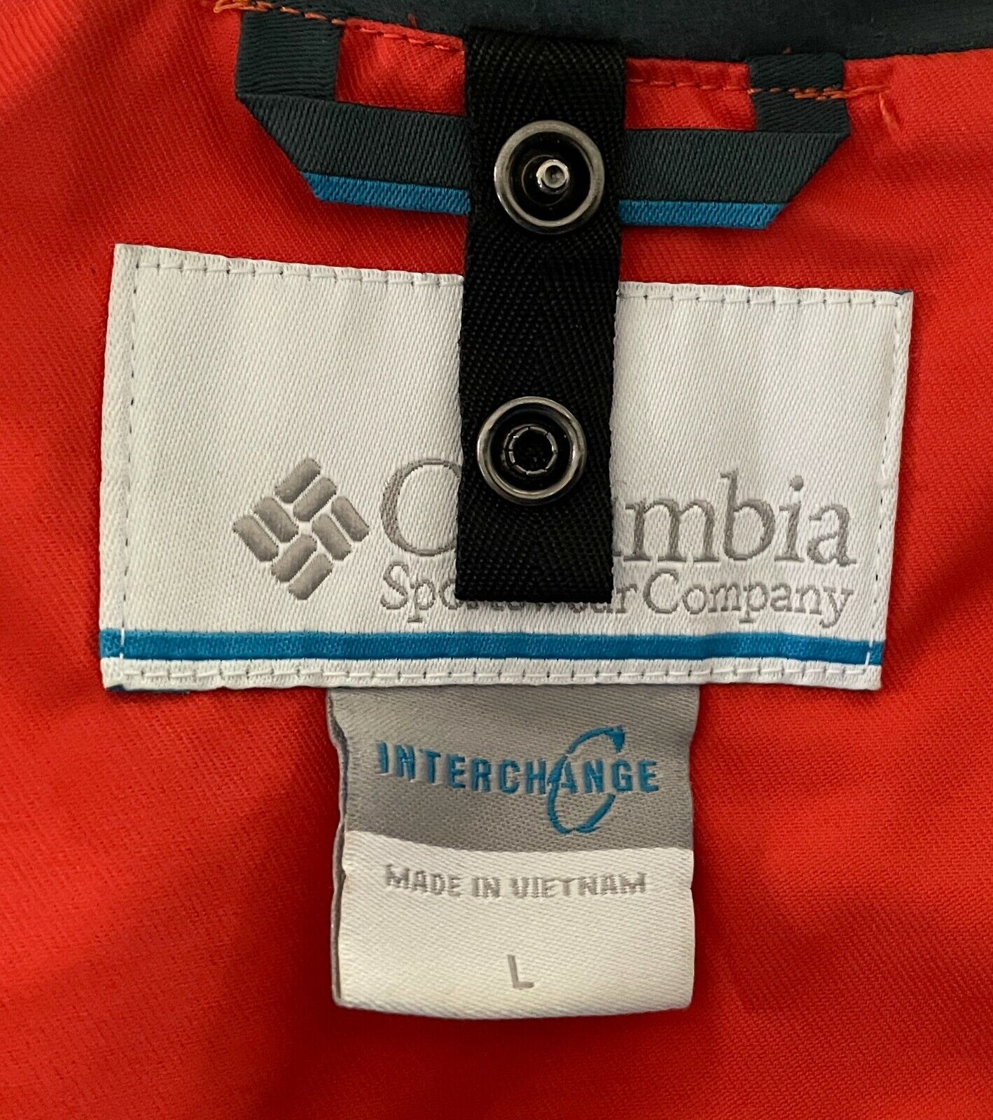 COLUMBIA "Bugaboo" Ski Jacket Snowboard Hike Orange Blue Interchange Mens Size L