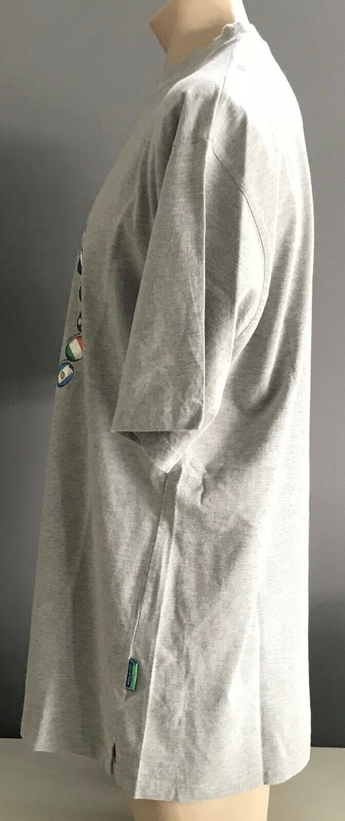 RUGBY WORLD CUP 2003 Grey Short Sleeve Souvenir T-Shirt Size XXXL Chest 120cm