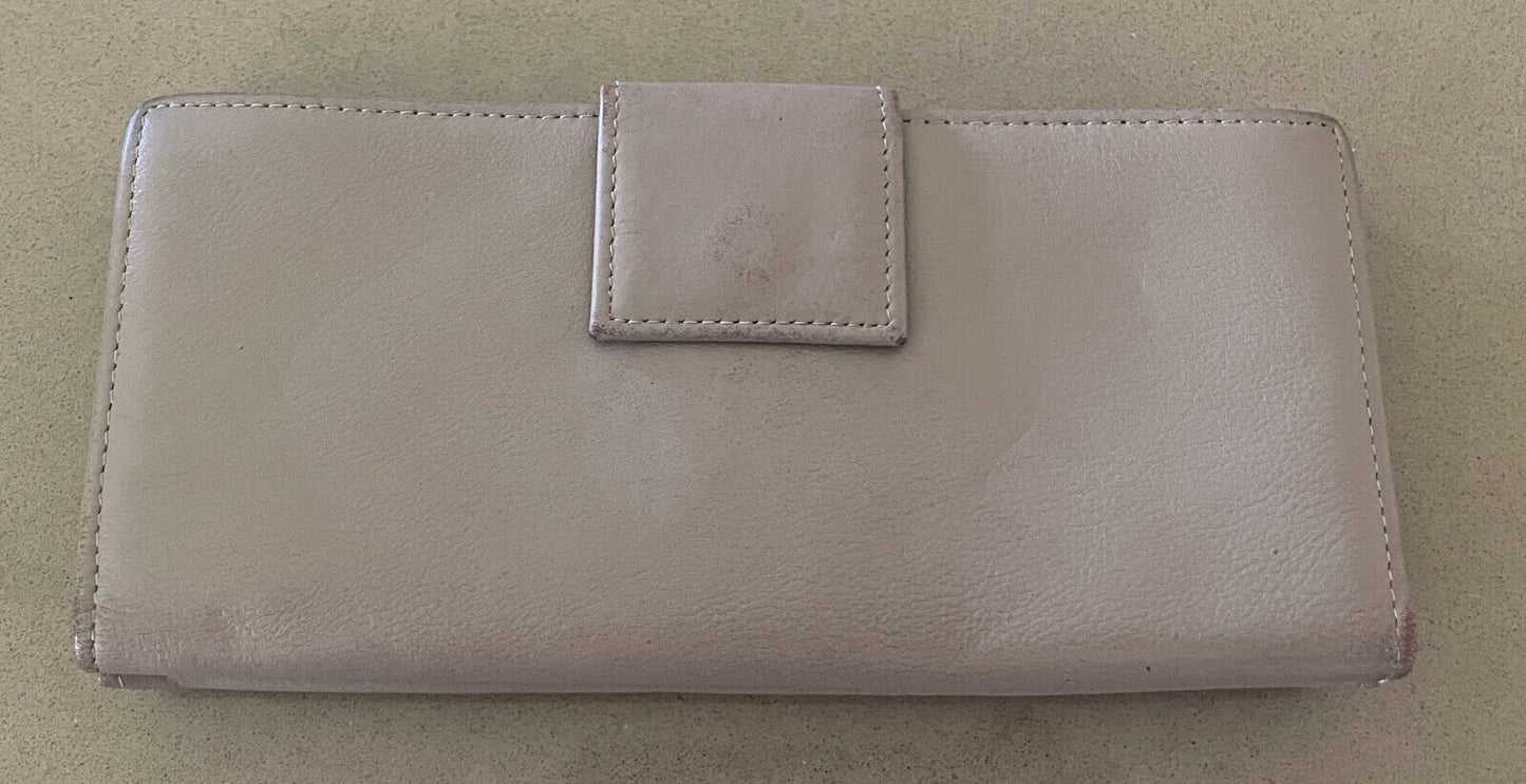 COLORADO Wallet Leather Bi-Fold Black Beige Taupe Purse Card Slots Zip Pocket
