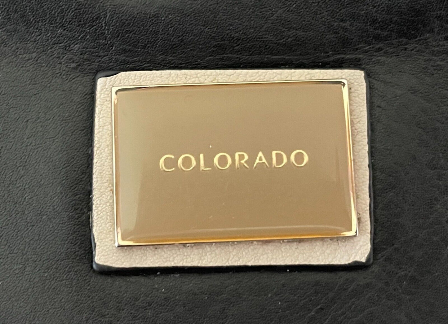 COLORADO Wallet Leather Bi-Fold Black Beige Taupe Purse Card Slots Zip Pocket