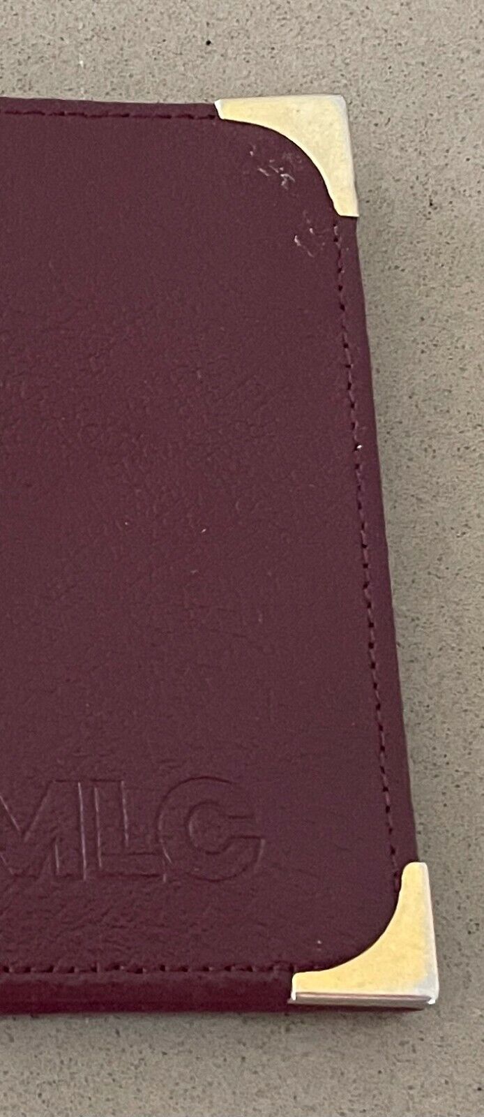 MLC Promotional Mens WALLET Brown Grain Leather Bifold Wallet