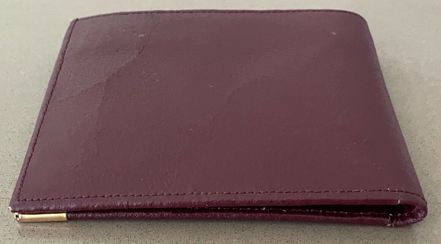 MLC Promotional Mens WALLET Brown Grain Leather Bifold Wallet