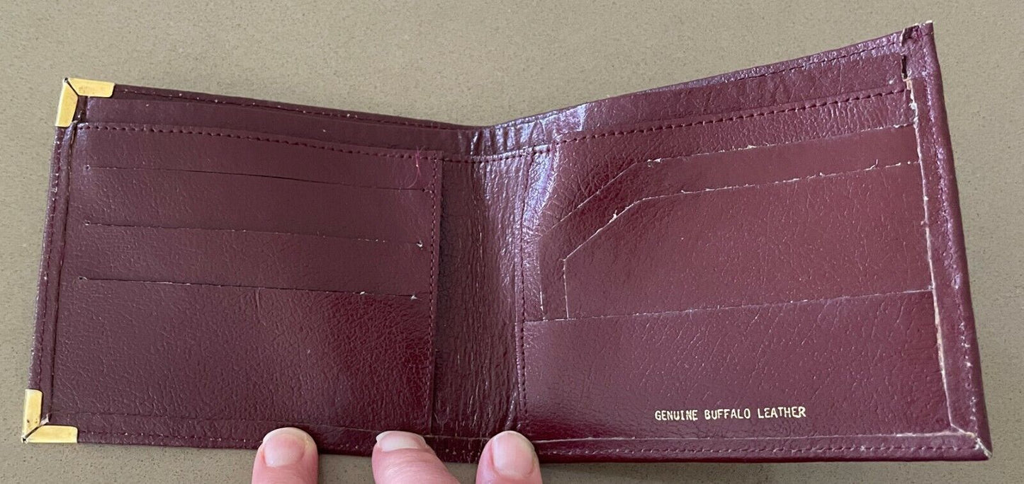 MLC Promotional Mens WALLET Brown Grain Leather Bifold Wallet