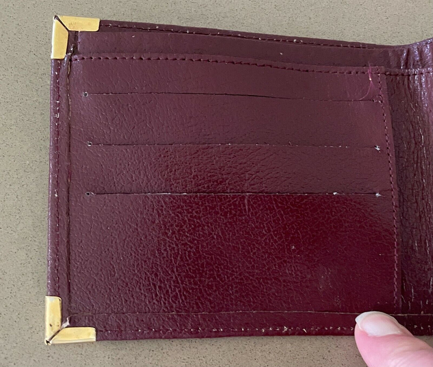 MLC Promotional Mens WALLET Brown Grain Leather Bifold Wallet