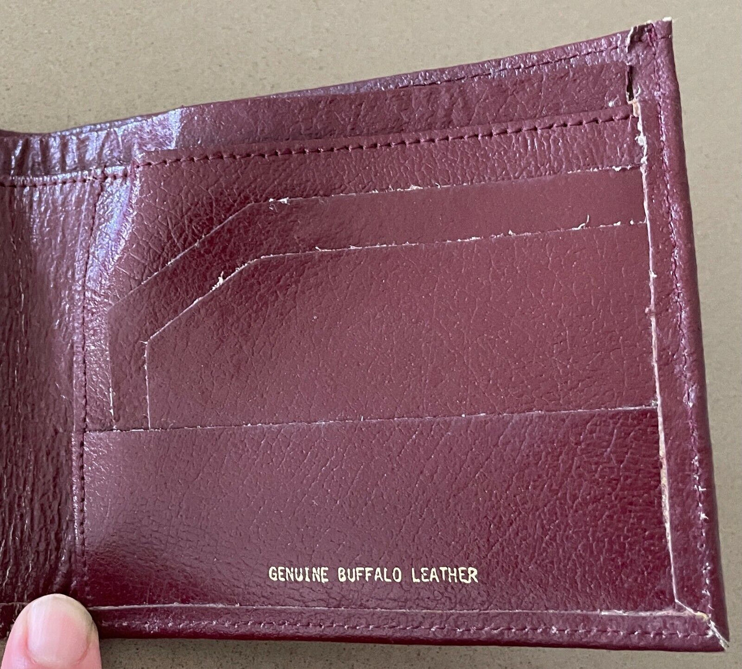 MLC Promotional Mens WALLET Brown Grain Leather Bifold Wallet