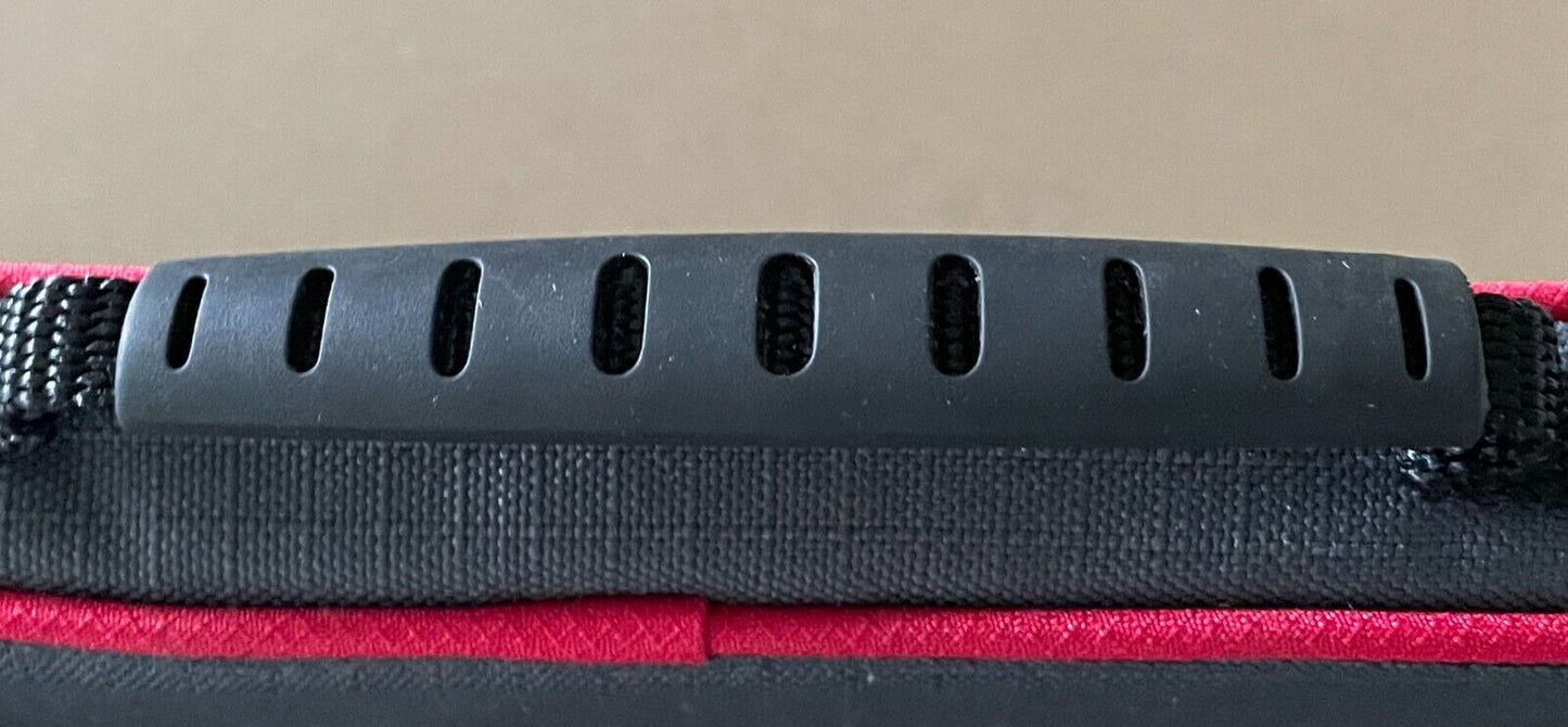 Grey & Red Trim Travel Wallet Top Handle Zip Around Lots of Card Slots & Pockets