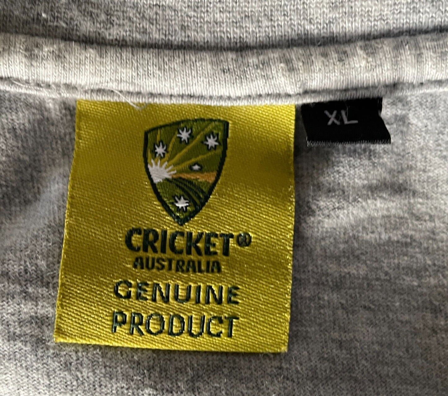 Mens CRICKET ASHES SERIES 2006 2007 T-Shirt Tee Australia V England Grey Sz XL