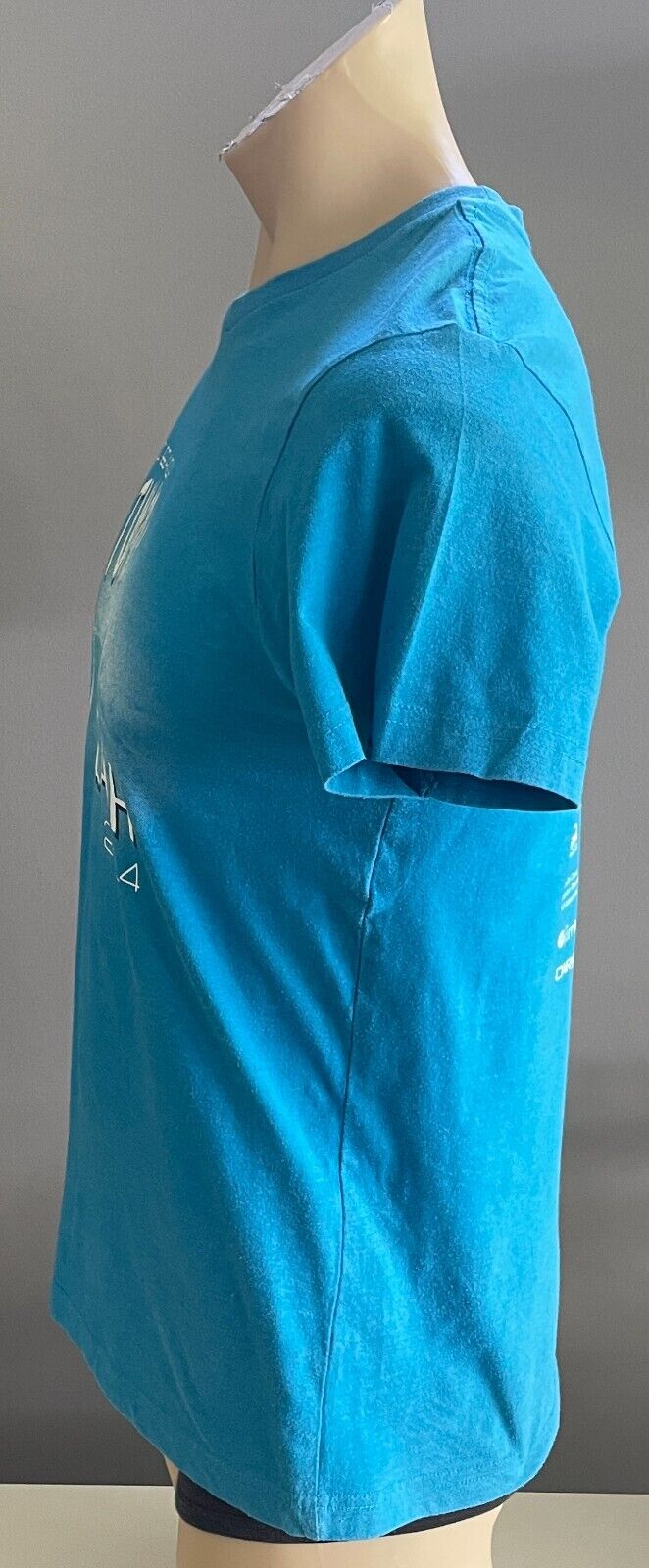 Blue Short Sleeve T-Shirt "Werri Beach Autumn Slash 2014" Unisex Chest 100cm Tee