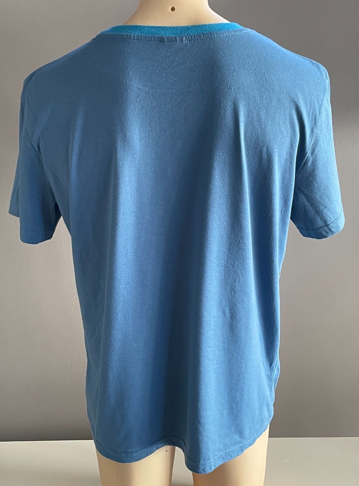 BATMAN & ROBIN "I Train Super Heroes"  T-Shirt Print Blue  Sz XL Chest 107cm Tee