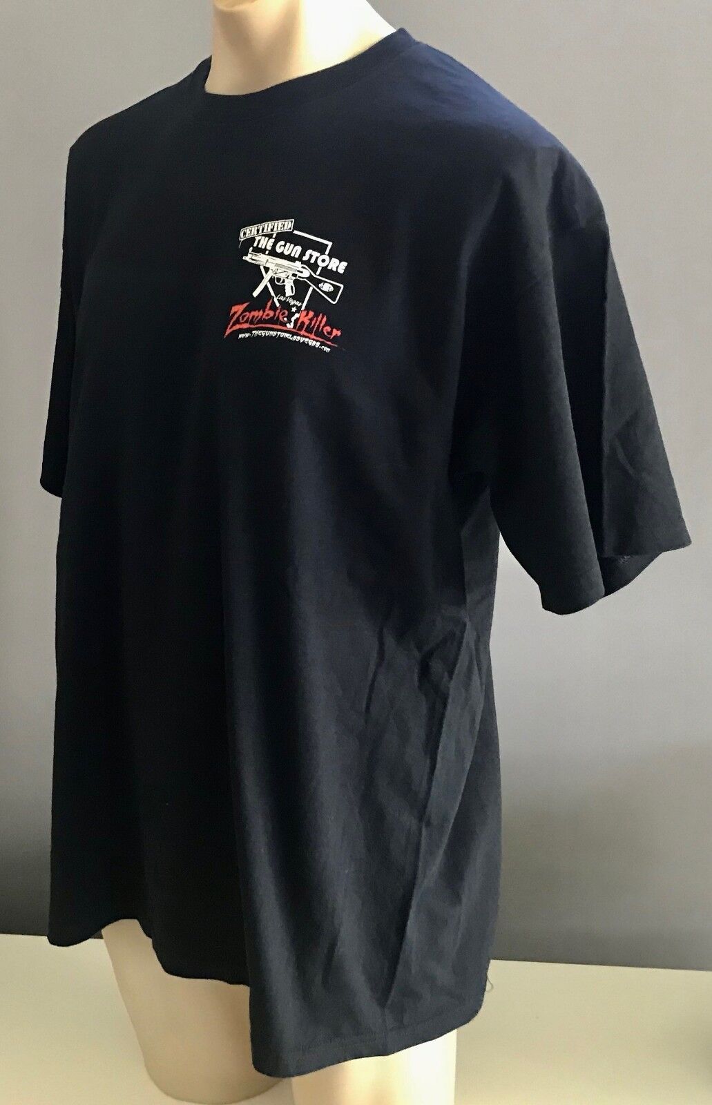 THE GUN STORE LAS VEGAS T-Shirt  Mens Black "Zombie Killer" S/Sleeve Sz XL Tee
