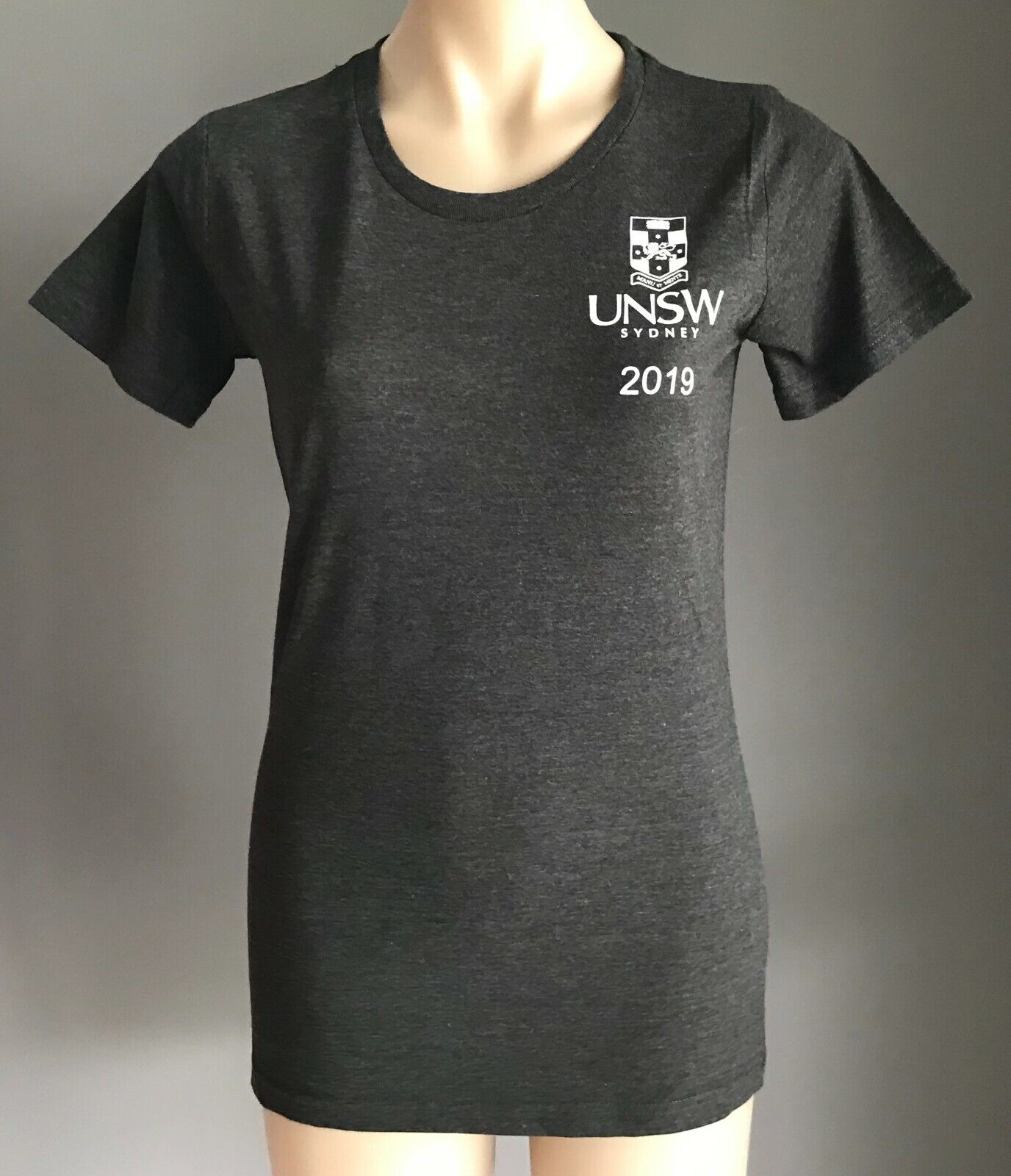 UNSW T-Shirt Sydney Grey Fitted Science Faculty 2019 Short Sleeve Size S Unisex