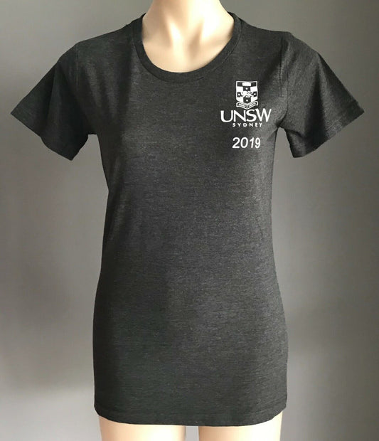 UNSW T-Shirt Sydney Grey Fitted Science Faculty 2019 Short Sleeve Size S Unisex