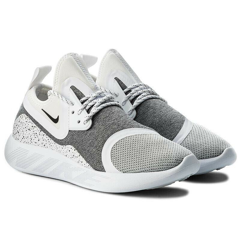 NIKE 923620 100 Lunarcharge Sneakers Shoes White Speckle Mens  Size US 8 UK 5.5