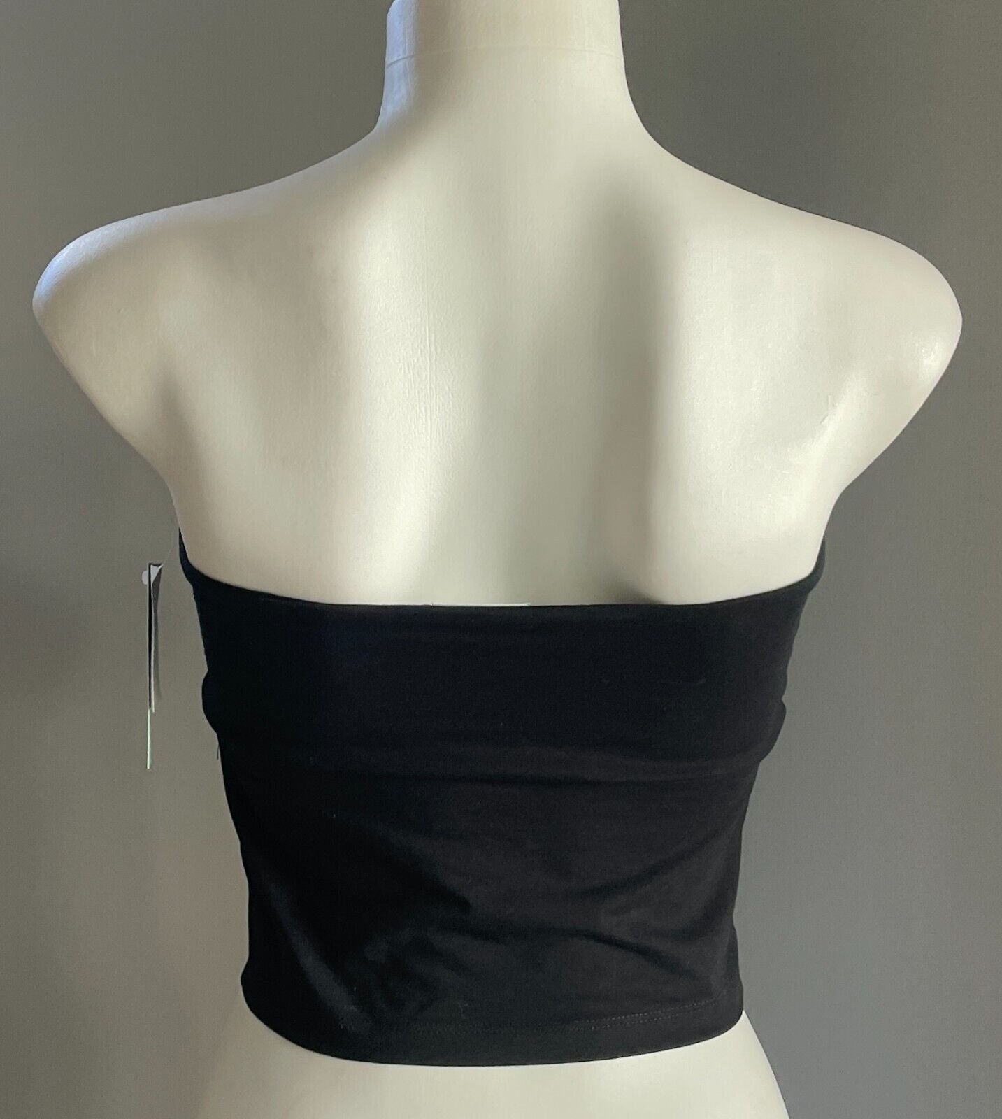 ABOUND Black Strapless Crop Tube Top Bandeau Stretch Size XS Nordstrom NEW