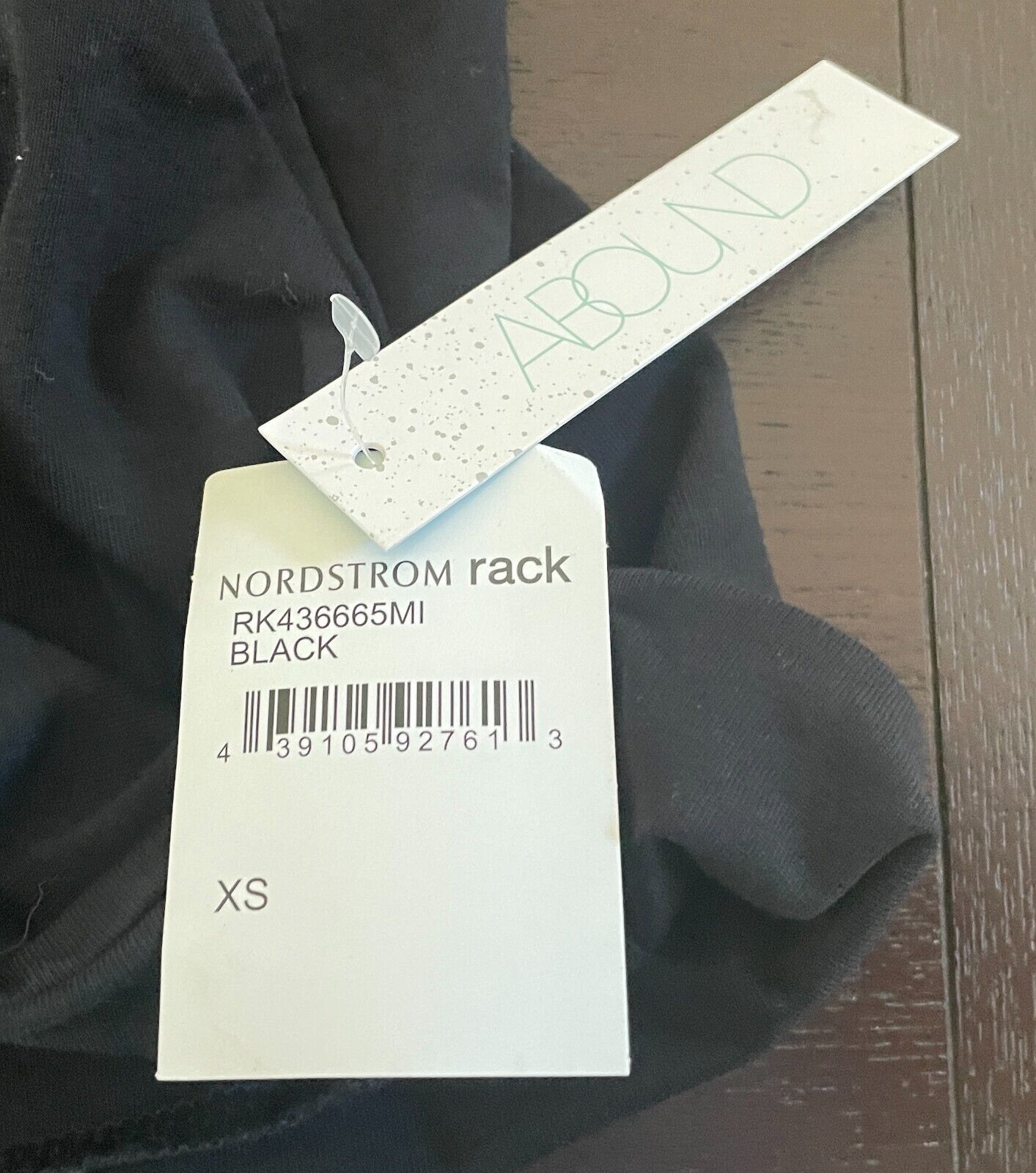 ABOUND Black Strapless Crop Tube Top Bandeau Stretch Size XS Nordstrom NEW