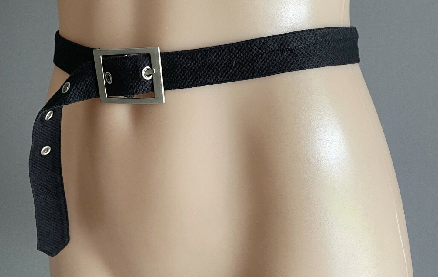 Ladies Belt Fabric 3cm Black Fashion Belt To Fit Waist 70 - 84cm
