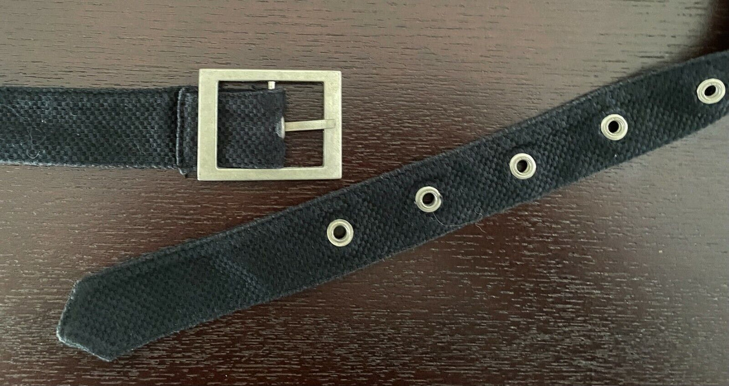 Ladies Belt Fabric 3cm Black Fashion Belt To Fit Waist 70 - 84cm