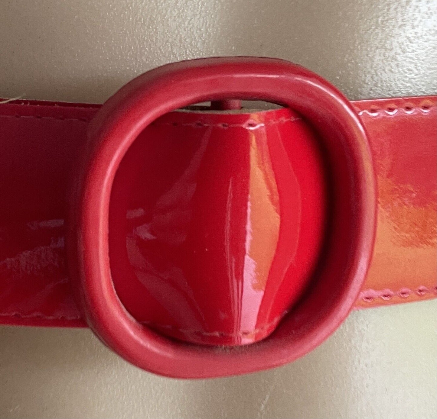 Cherry Red Patent Belt Pleather 3.5cm PINUP 102cm Long Ladies Rockabilly