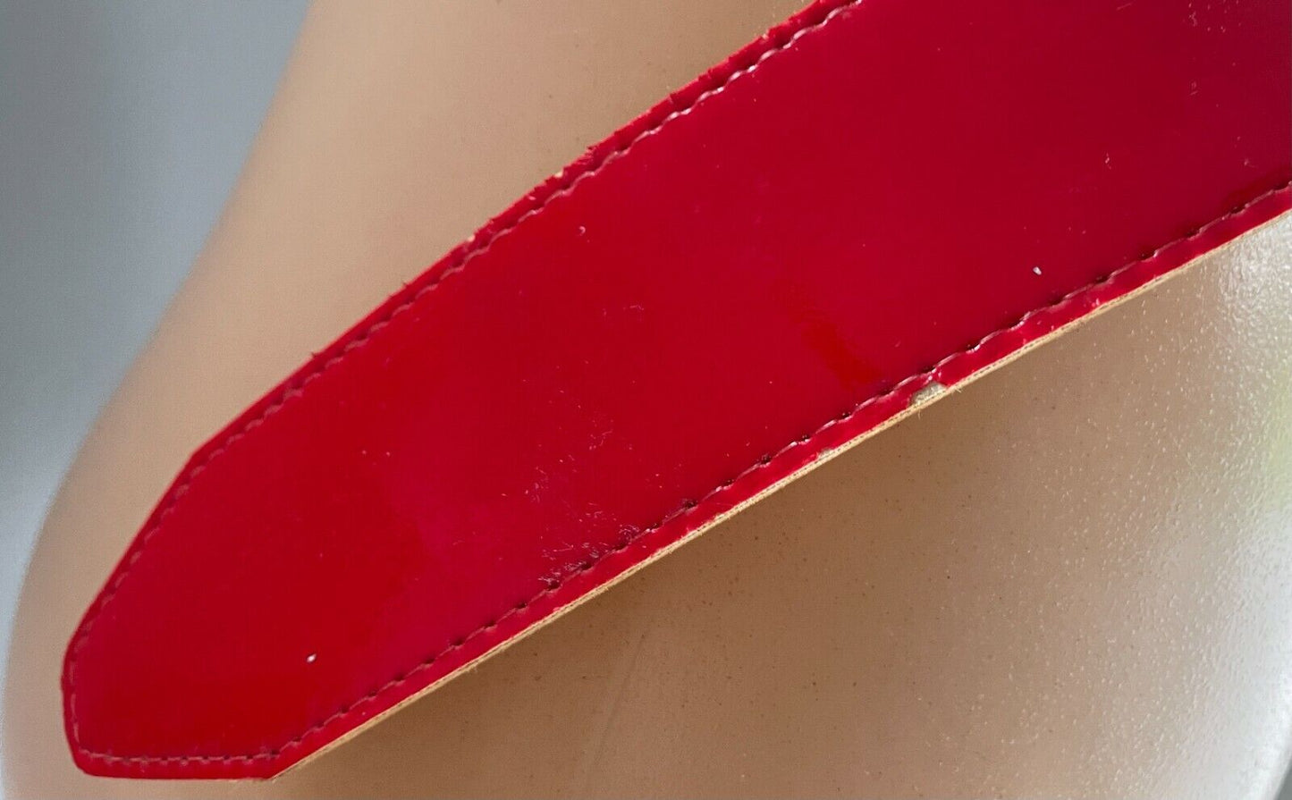 Cherry Red Patent Belt Pleather 3.5cm PINUP 102cm Long Ladies Rockabilly